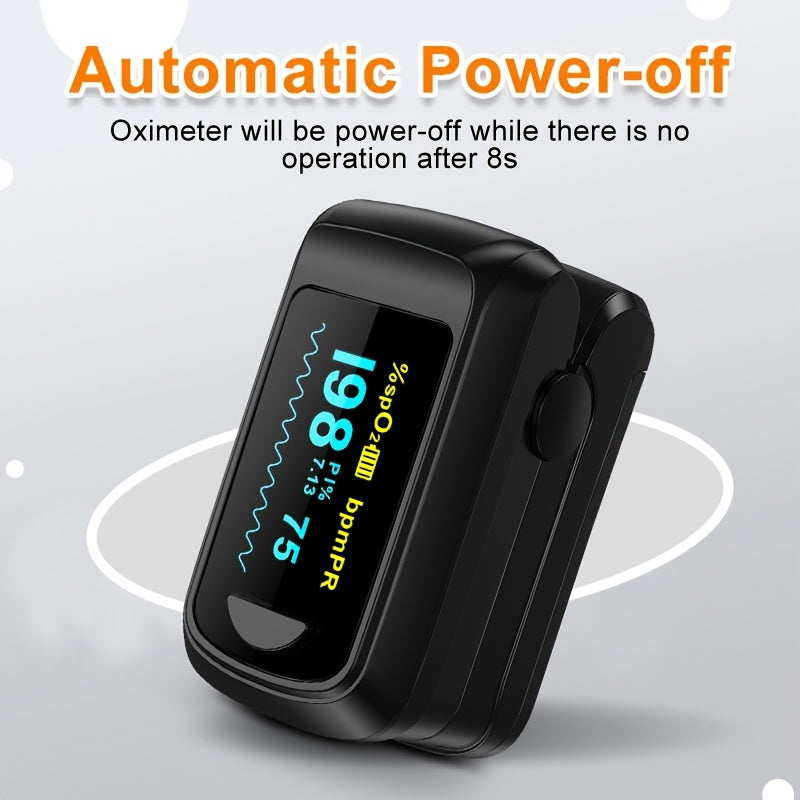 Portable Finger Pulse Oximeter with OLED Display, Accurate Spo2 Monitor