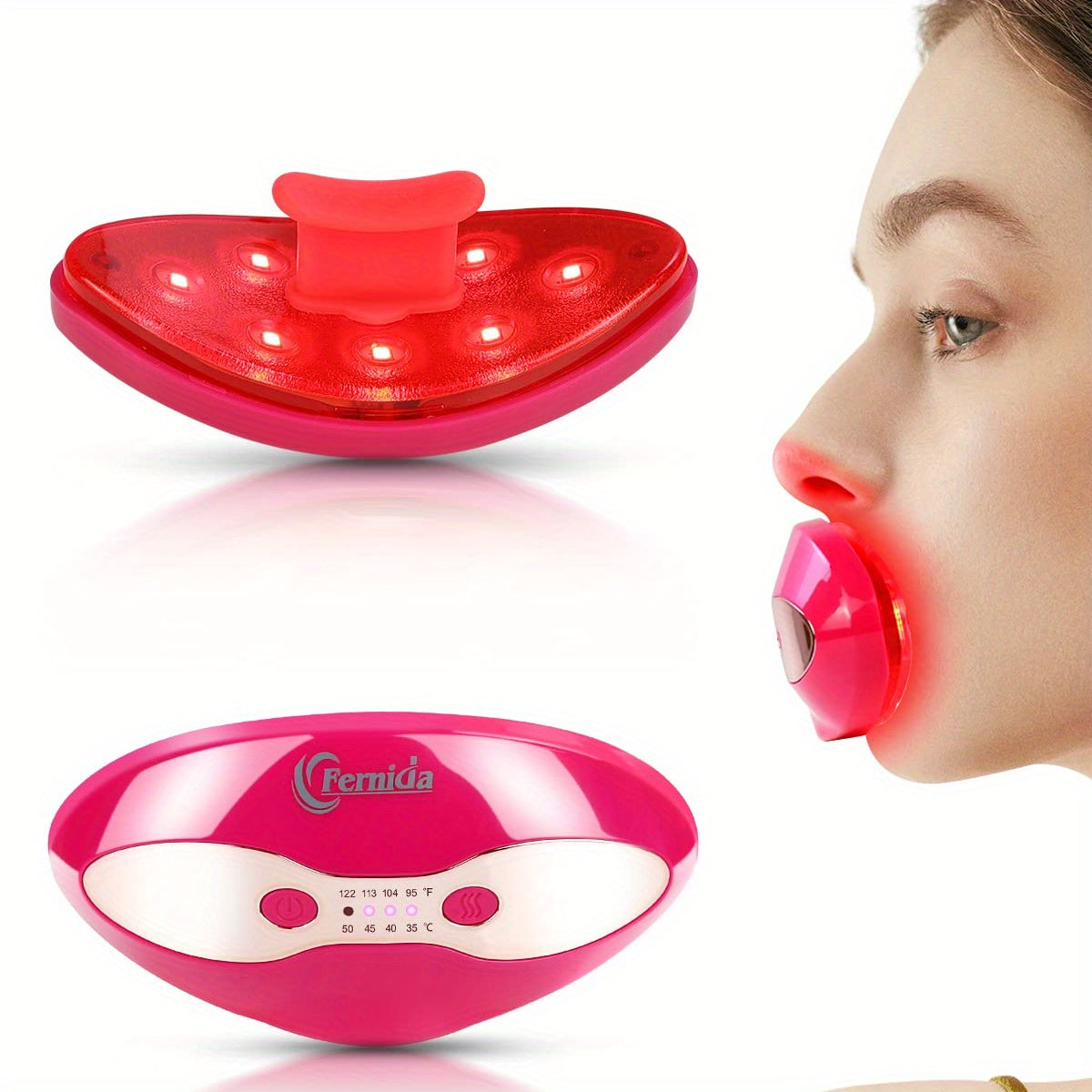 Heating Lip Trainer - 4 Levels, Silicone Lip Shaper & Plumper, Beauty Tool