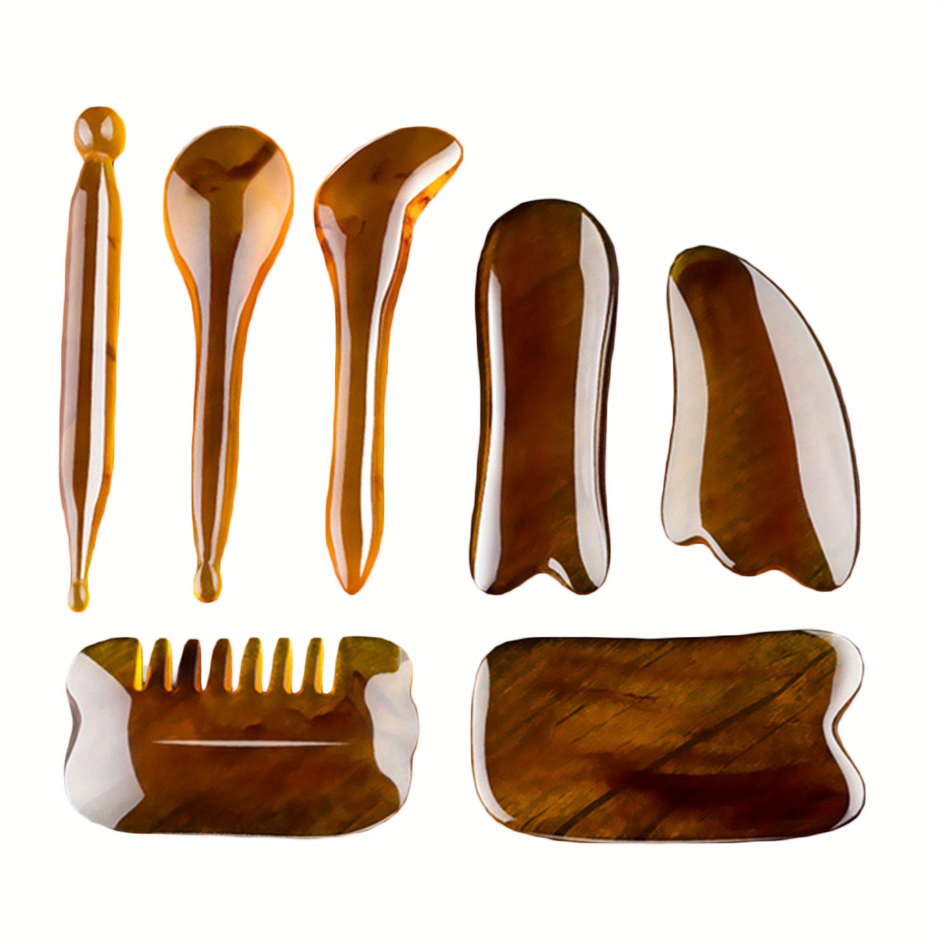Gua Sha Facial Tools 7-Pack – Scraping Massage Set
