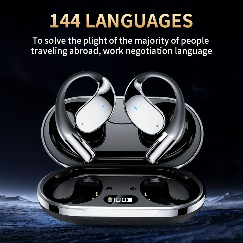 Menzluio AI Translation Headset – Real-Time, 144 Languages