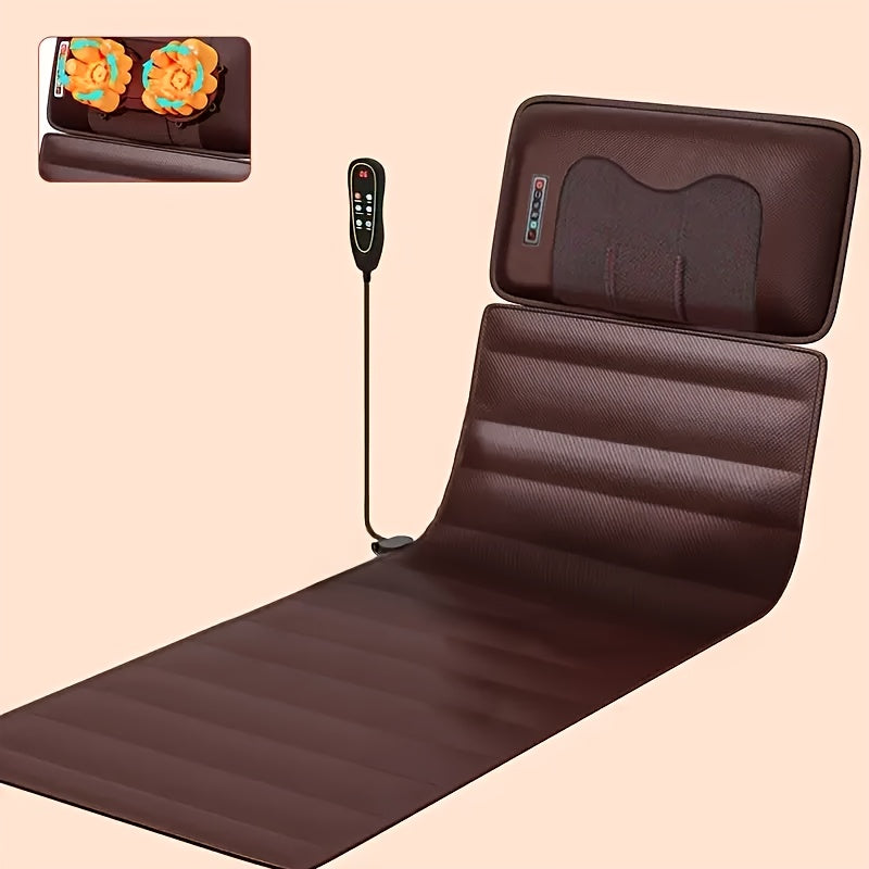 Portable Ultra-Thin Massage Pad with Heating & Vibration