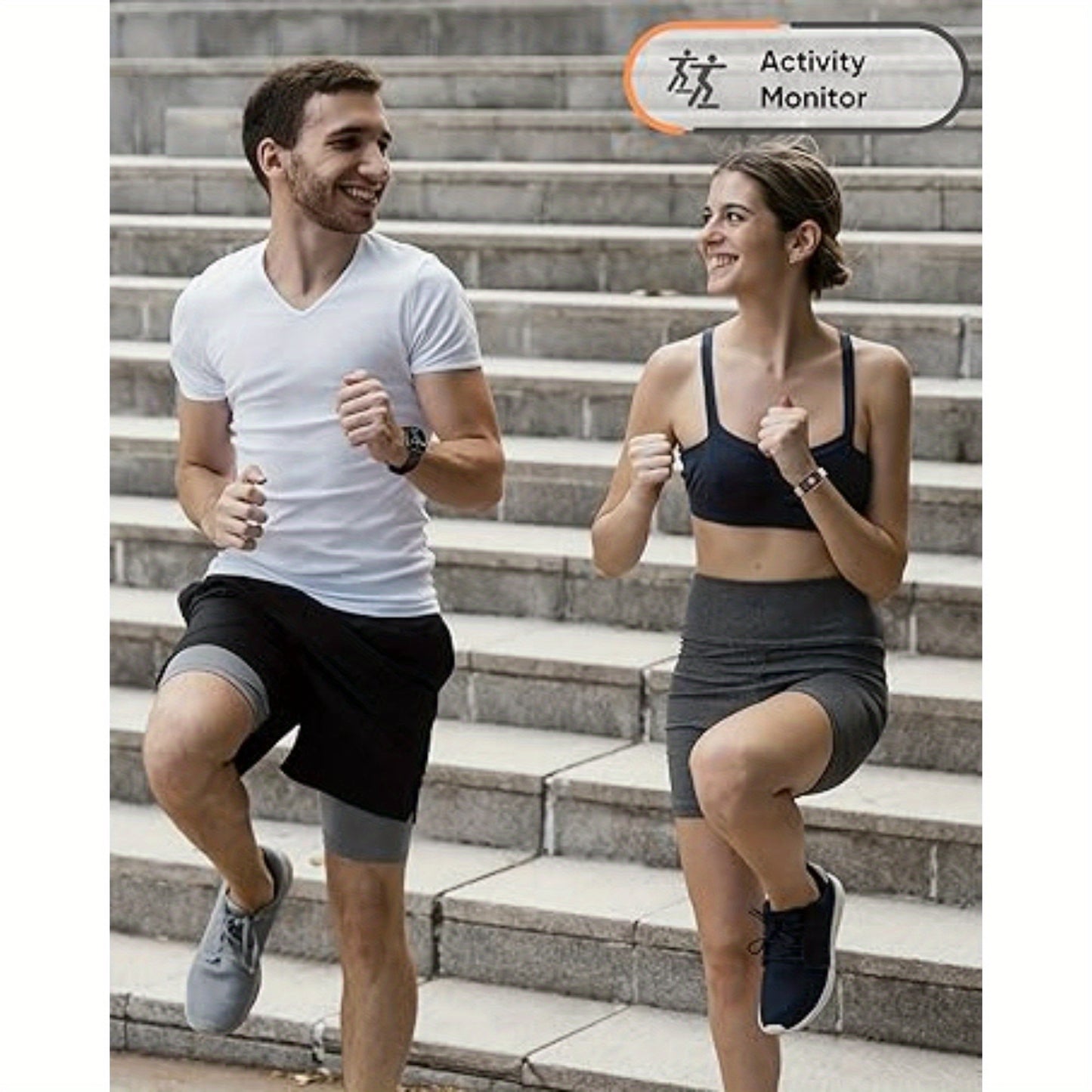 Smart Fitness Ring – No Subscription, Pedometer for iOS Android
