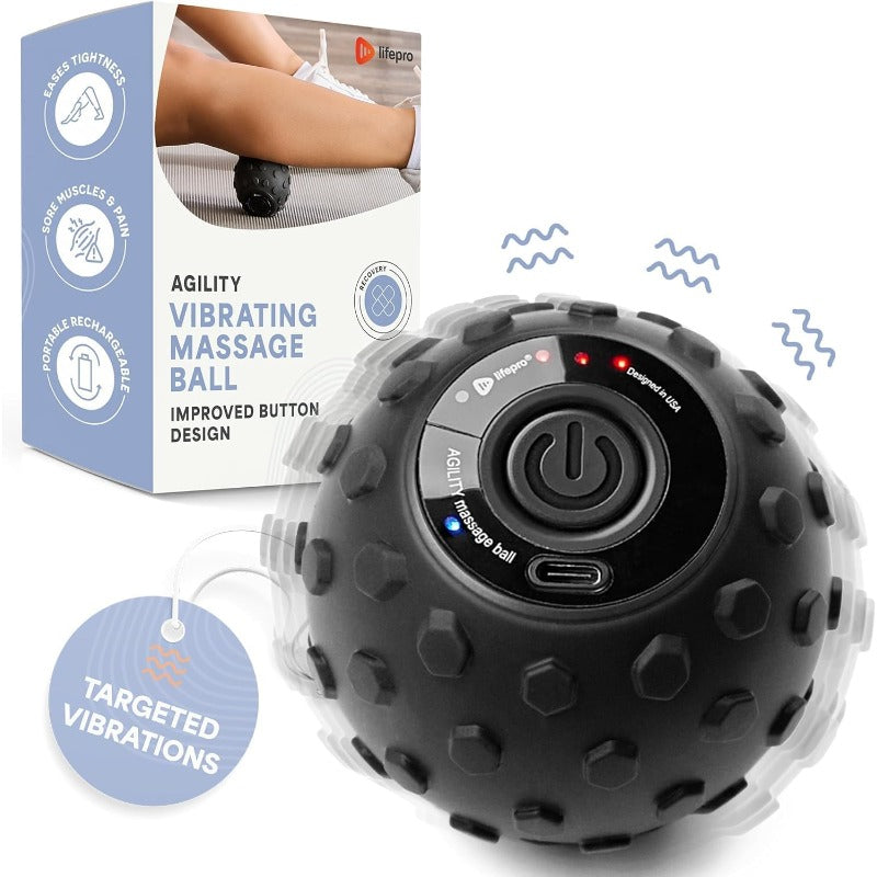 Lifepro 4-Speed Vibrating Massage Ball – Compact & Portable