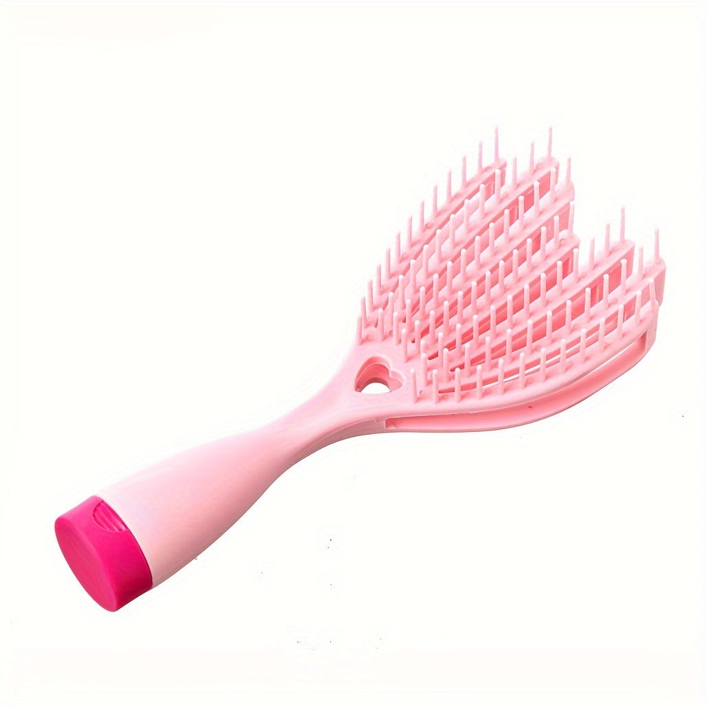 Scalp Massage Comb Brush – Soft Portable No-Knot Detangler