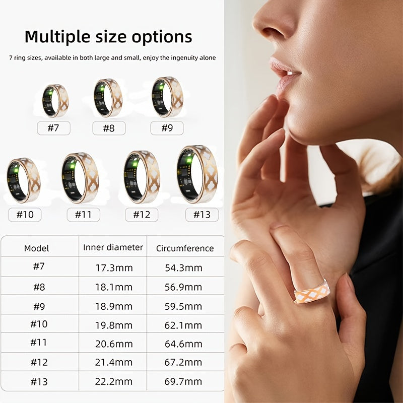 Rose Gold Smart Ring – Fitness and Sleep Tracker App