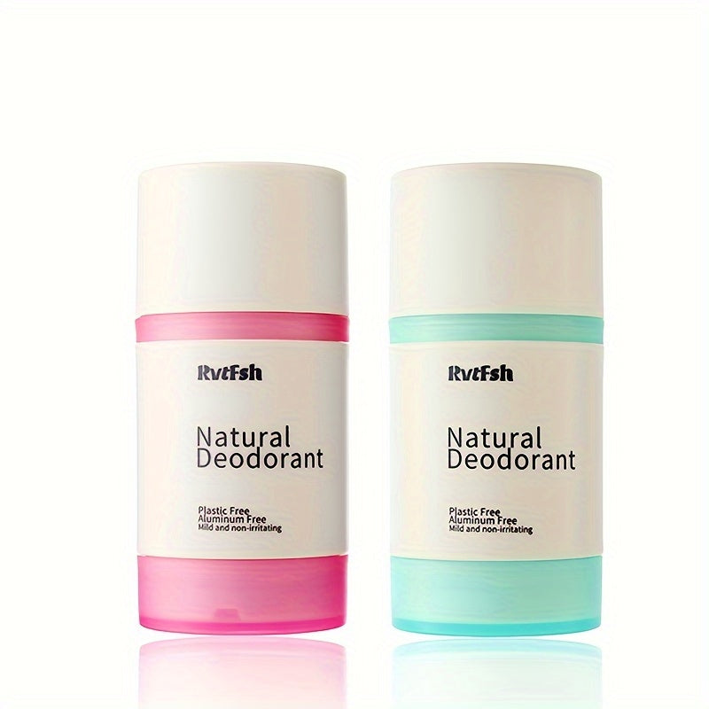 2PCS Natural Deodorant – Aluminum-Free, Coconut & Floral Scents