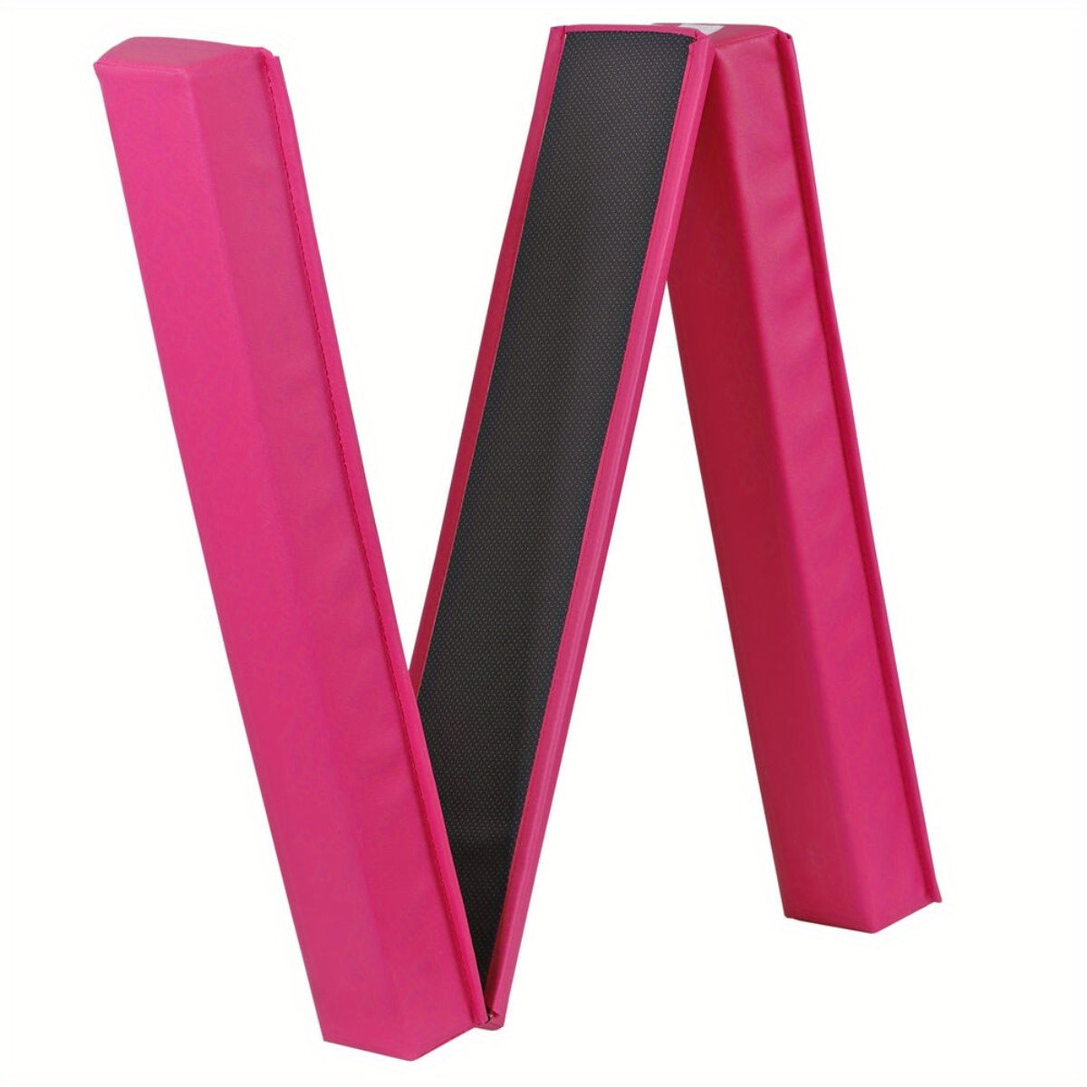 Pink 9ft Foldable Balance Beam for Home Gymnastics, 160lb Capacity