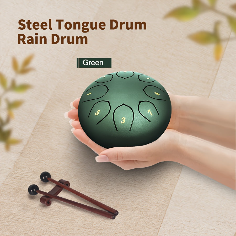 6-8” Steel Rain Drum – 11-Tone, Waterproof & Rust-Proof