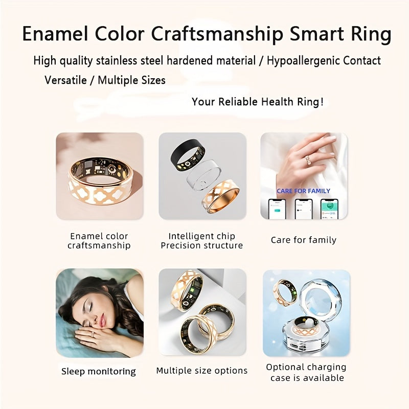 Rose Gold Smart Ring – Fitness and Sleep Tracker App