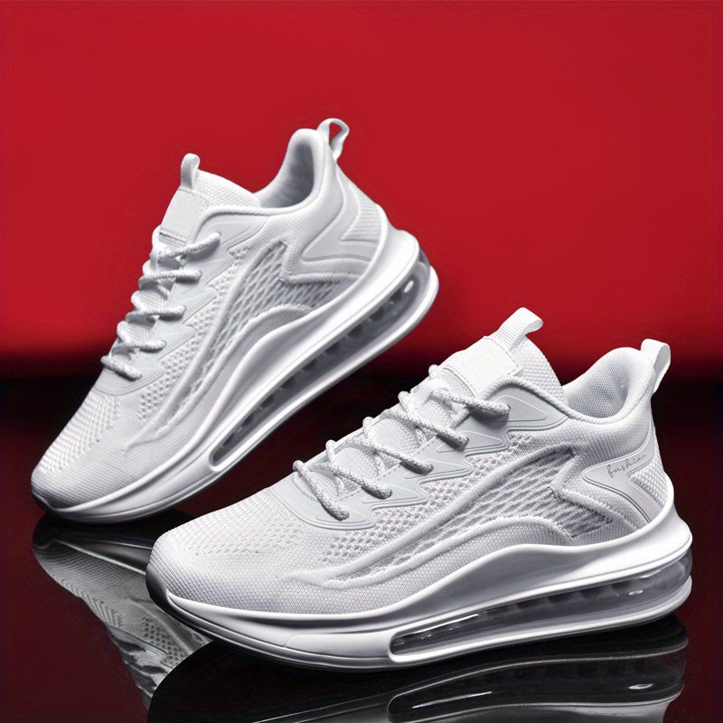 Men's Lightweight Full Air Cushion Running Shoes, Breathable & Non-Slip