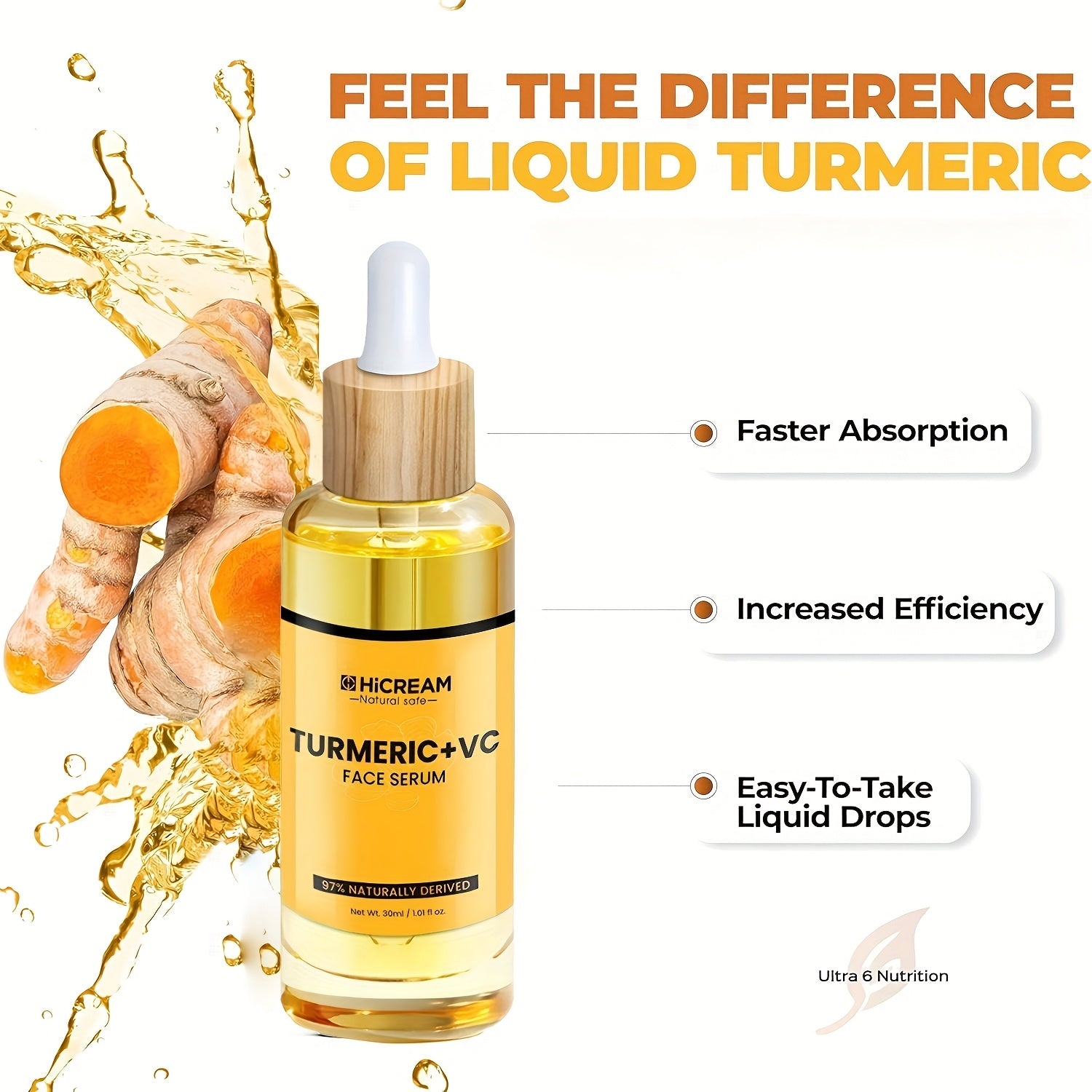 Turmeric Moisturizing Serum, Gentle & Nourishing Skincare