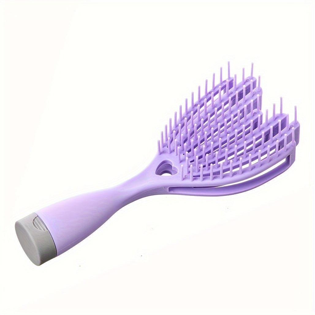 Scalp Massage Comb Brush – Soft Portable No-Knot Detangler