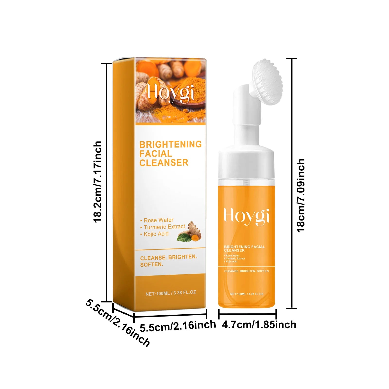 Hoygi Turmeric Facial Cleanser for Acne & Oil Control 100ml