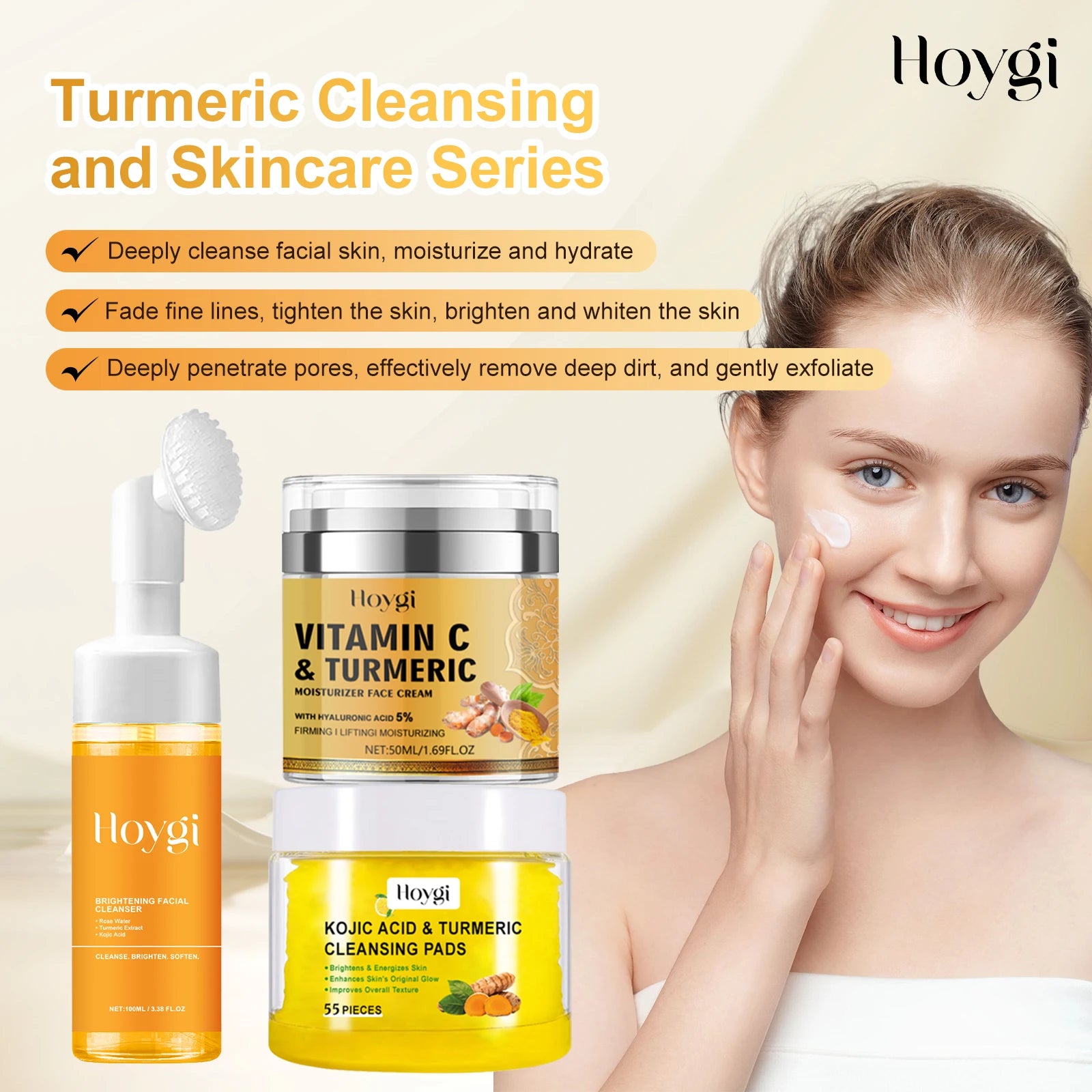 Hoygi Turmeric Facial Cleanser for Acne & Oil Control 100ml