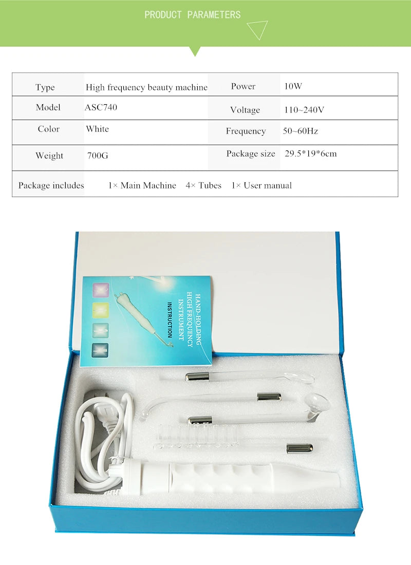 AOKO High-Frequency Wand – Anti-Acne Facial Device