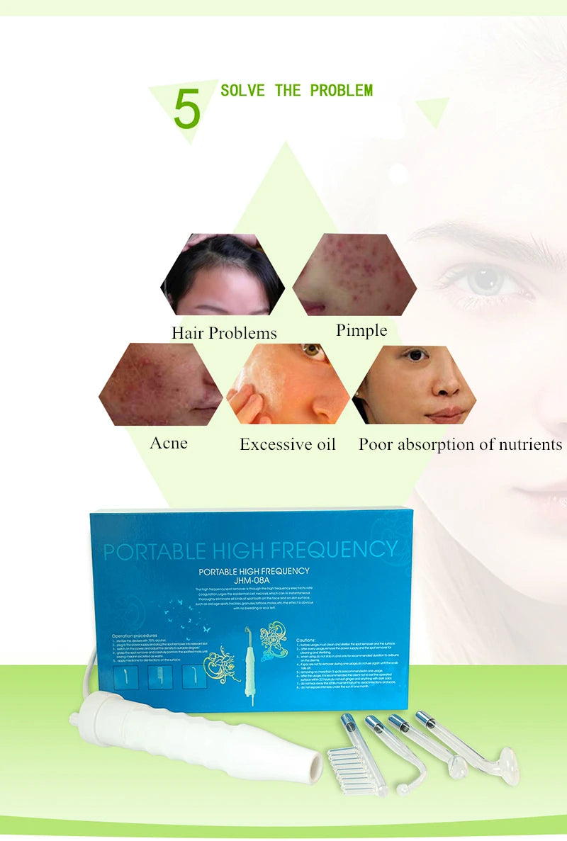 AOKO High-Frequency Wand – Anti-Acne Facial Device