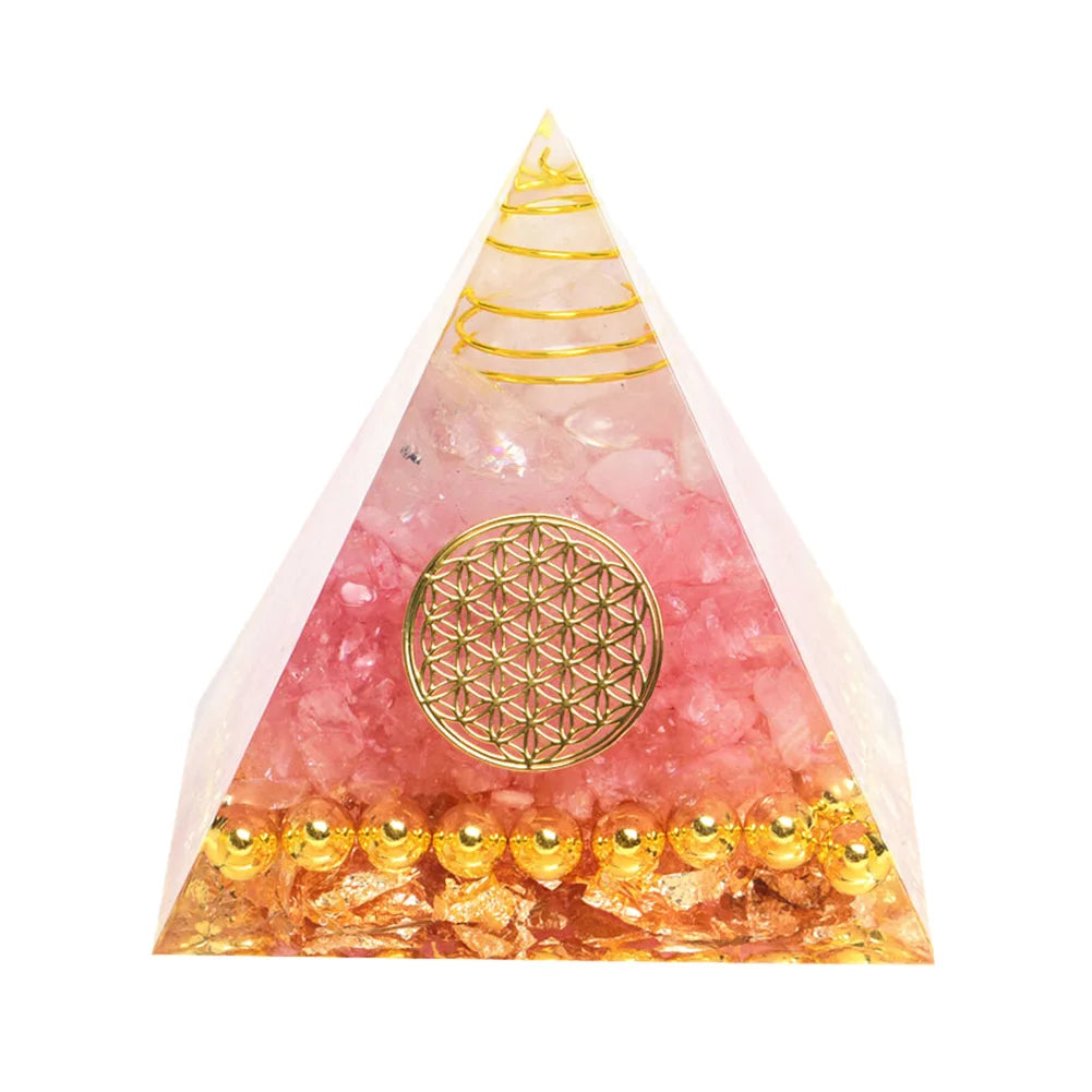 Crystal Orgone Pyramid – Energy Generator & Chakra Healing