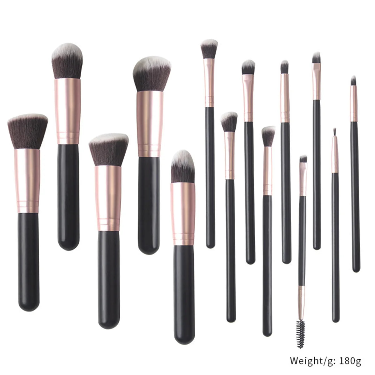 14 Piece Makeup Brush Set with Free Sponge Soft Beginner Friendly