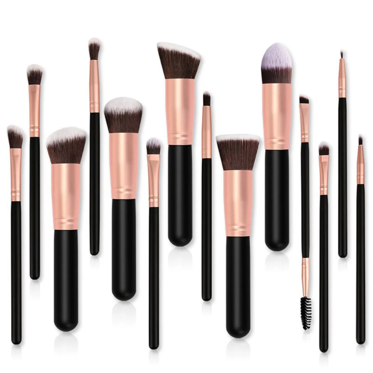 14 Piece Makeup Brush Set with Free Sponge Soft Beginner Friendly