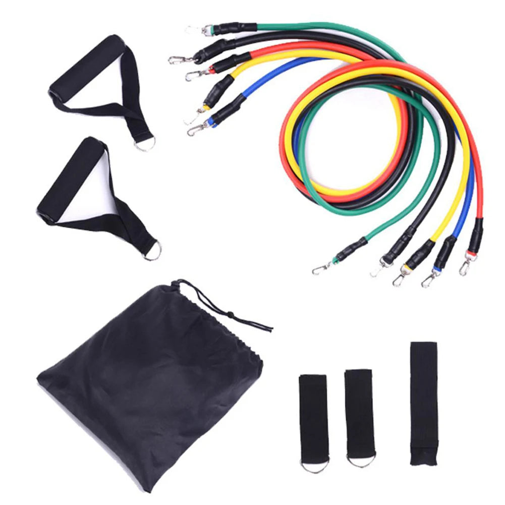 11Pcs Resistance Bands Set for Yoga, Pilates & Crossfit