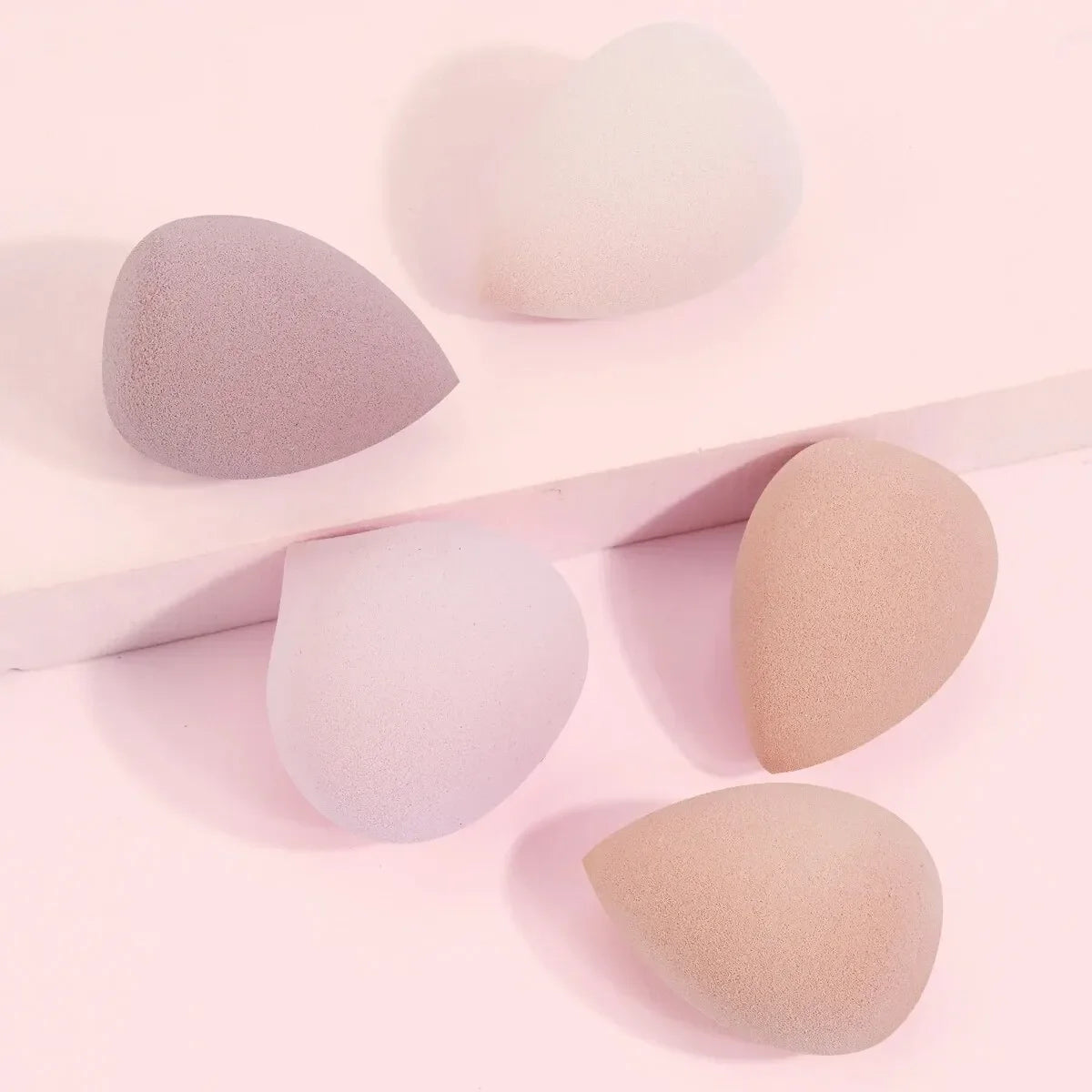 5PCS Multi-Colored Makeup Sponge Blender Set for Flawless Skin