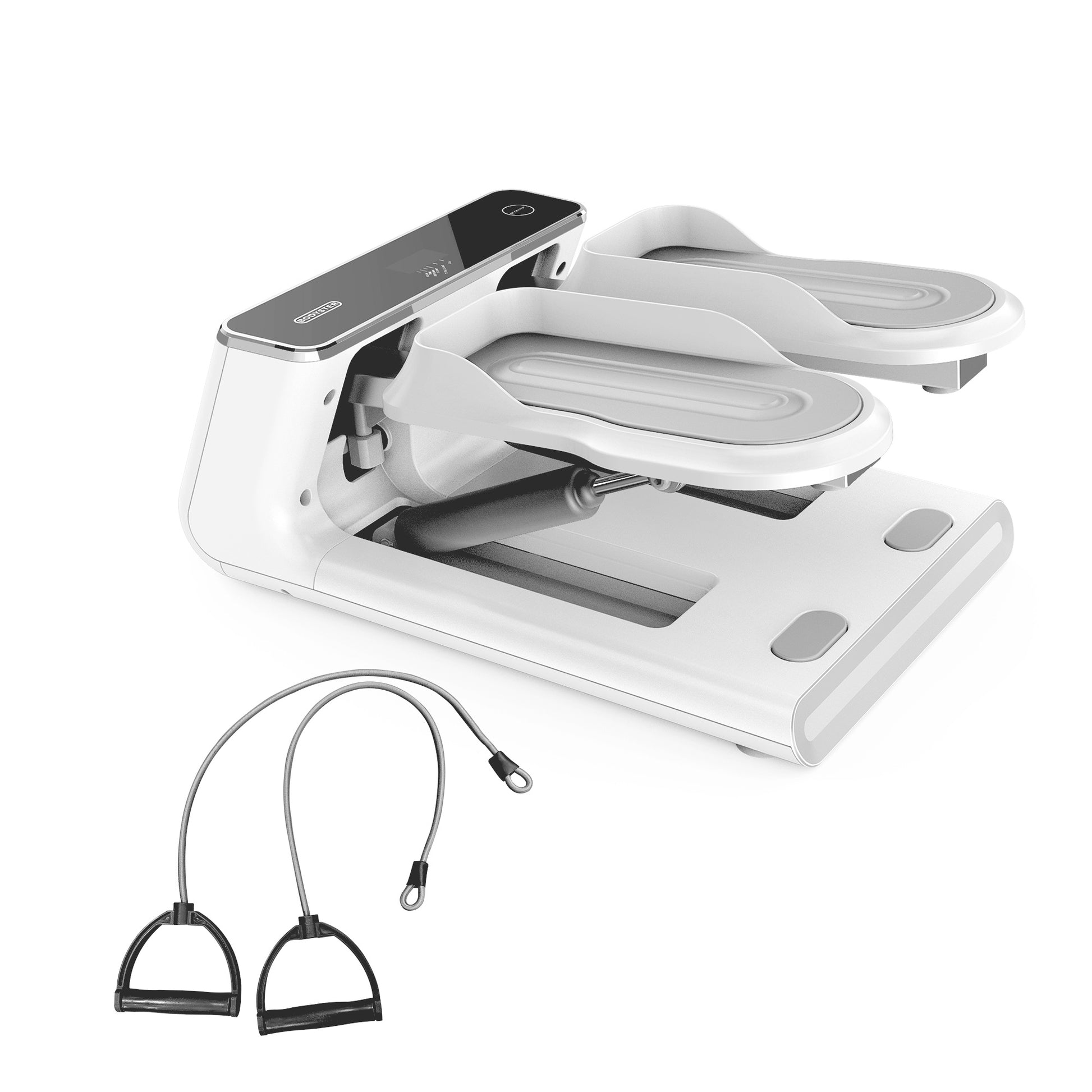 Mini Stair Stepper, 330 LBS Capacity, LED Display & Bands