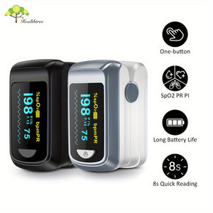 Portable Finger Pulse Oximeter with OLED Display, Accurate Spo2 Monitor