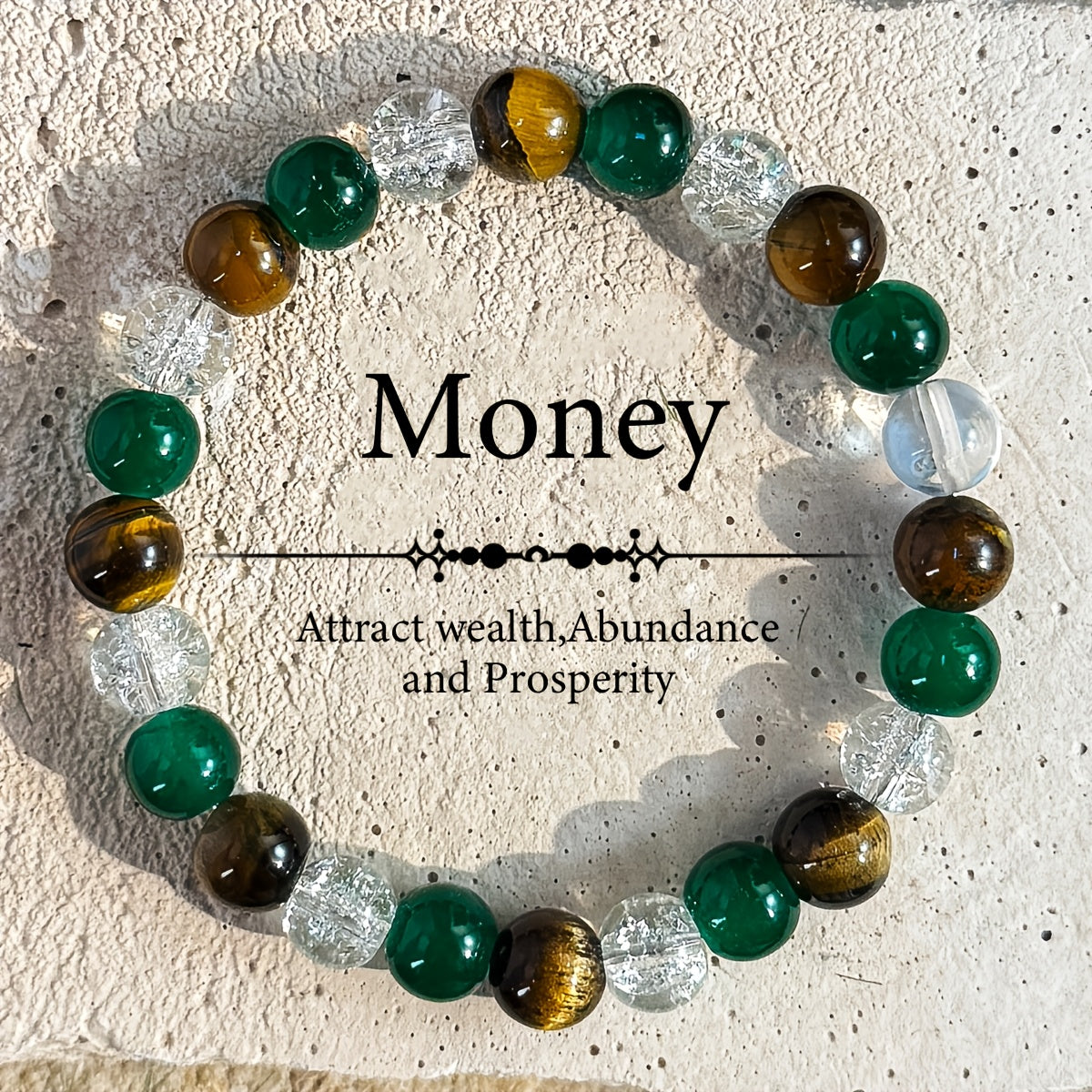 Prosperity & Abundance Beaded Bracelet - Strength & Wellness