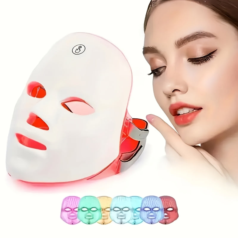 7 Color LED Face Mask for Skin Care – Rechargeable & Giftable