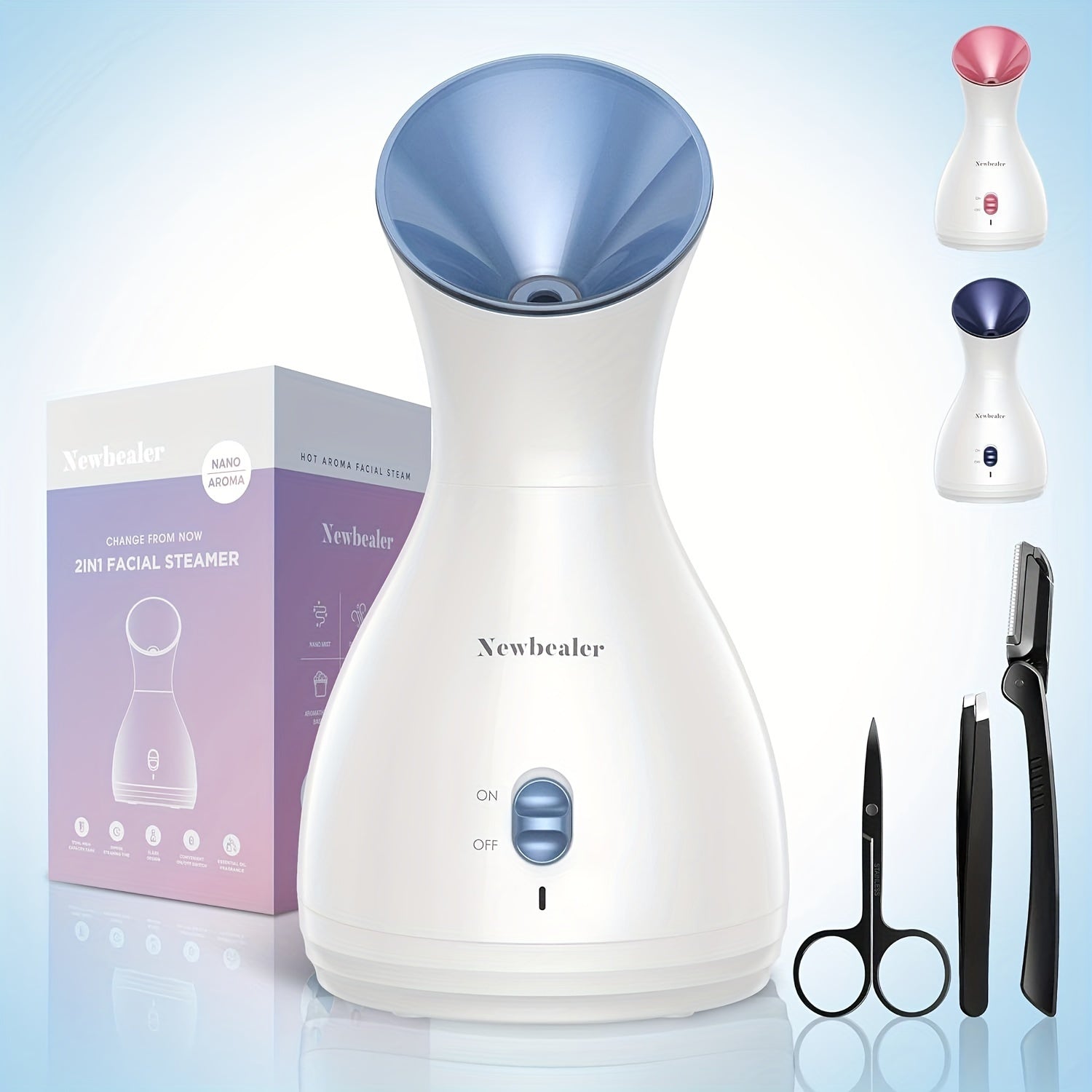 Nano Ionic Facial Steamer - Deep Cleansing Mist, Home SPA