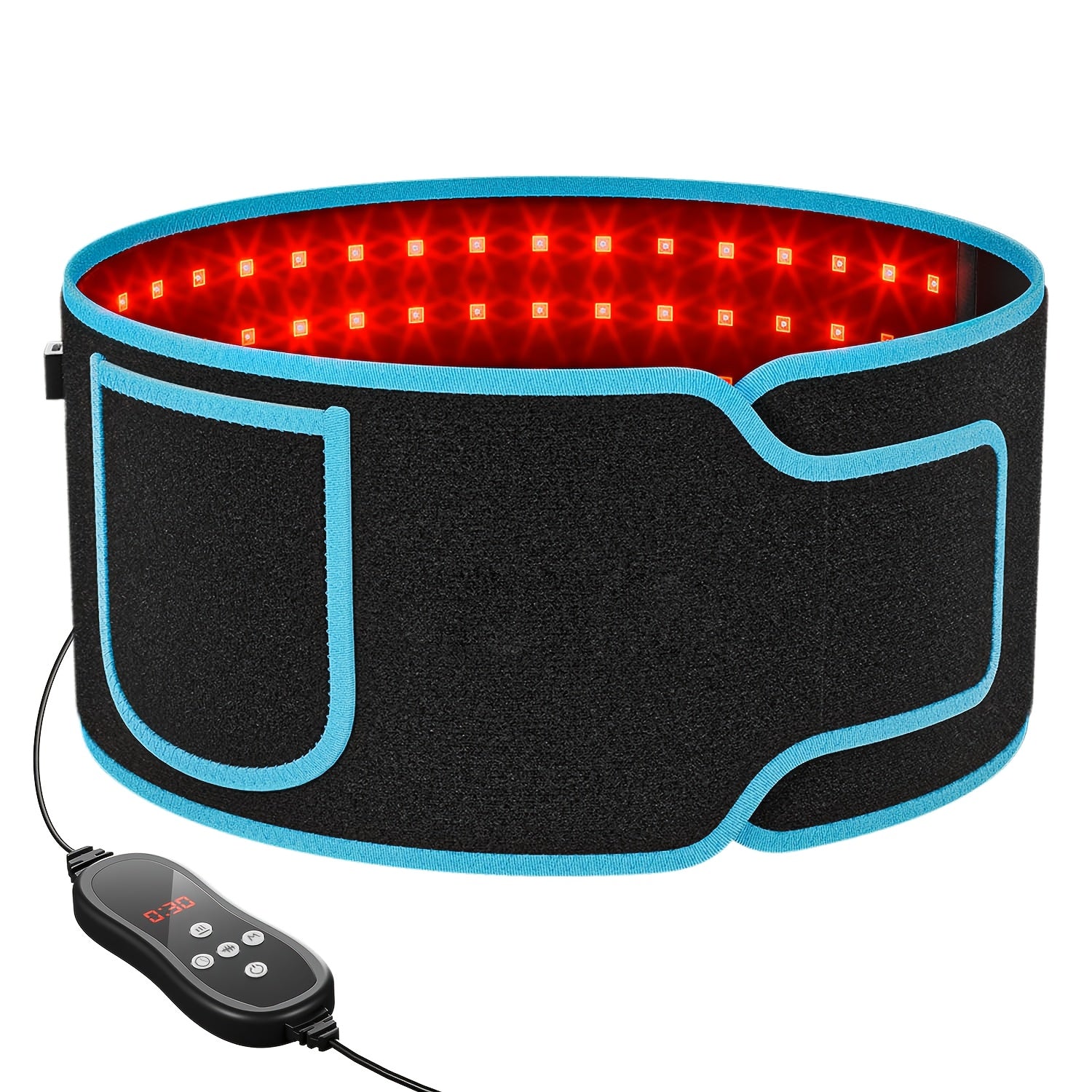 100 LED Red Light & Infrared Massage Belt - Muscle Relief, Adjustable