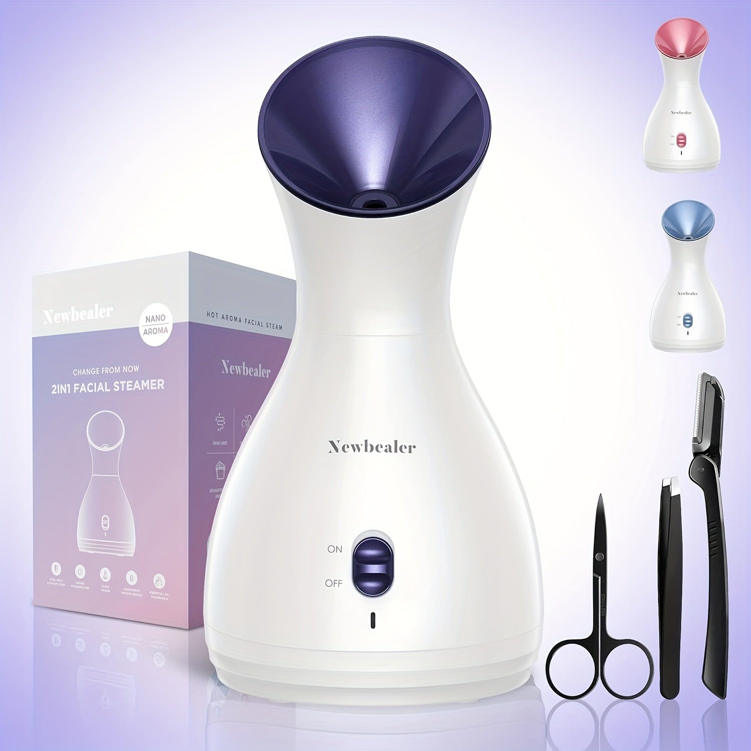 Nano Ionic Facial Steamer - Deep Cleansing Mist, Home SPA