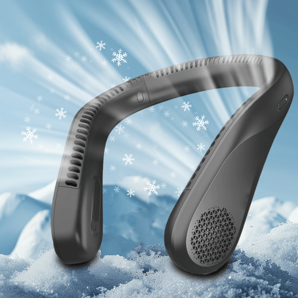 Portable Neck Fan, Blade-less, 3 Speeds, 5200mAh Battery [Limited Time Deal]