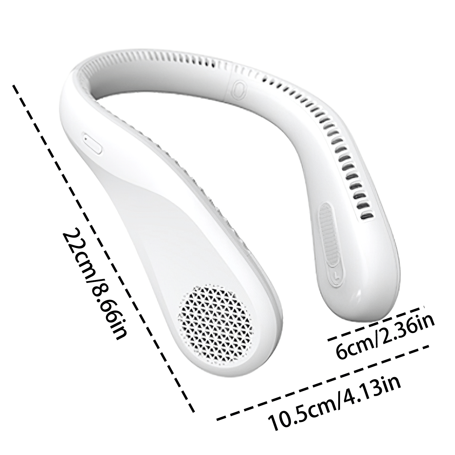 Portable Neck Fan, Blade-less, 3 Speeds, 5200mAh Battery [Limited Time Deal]