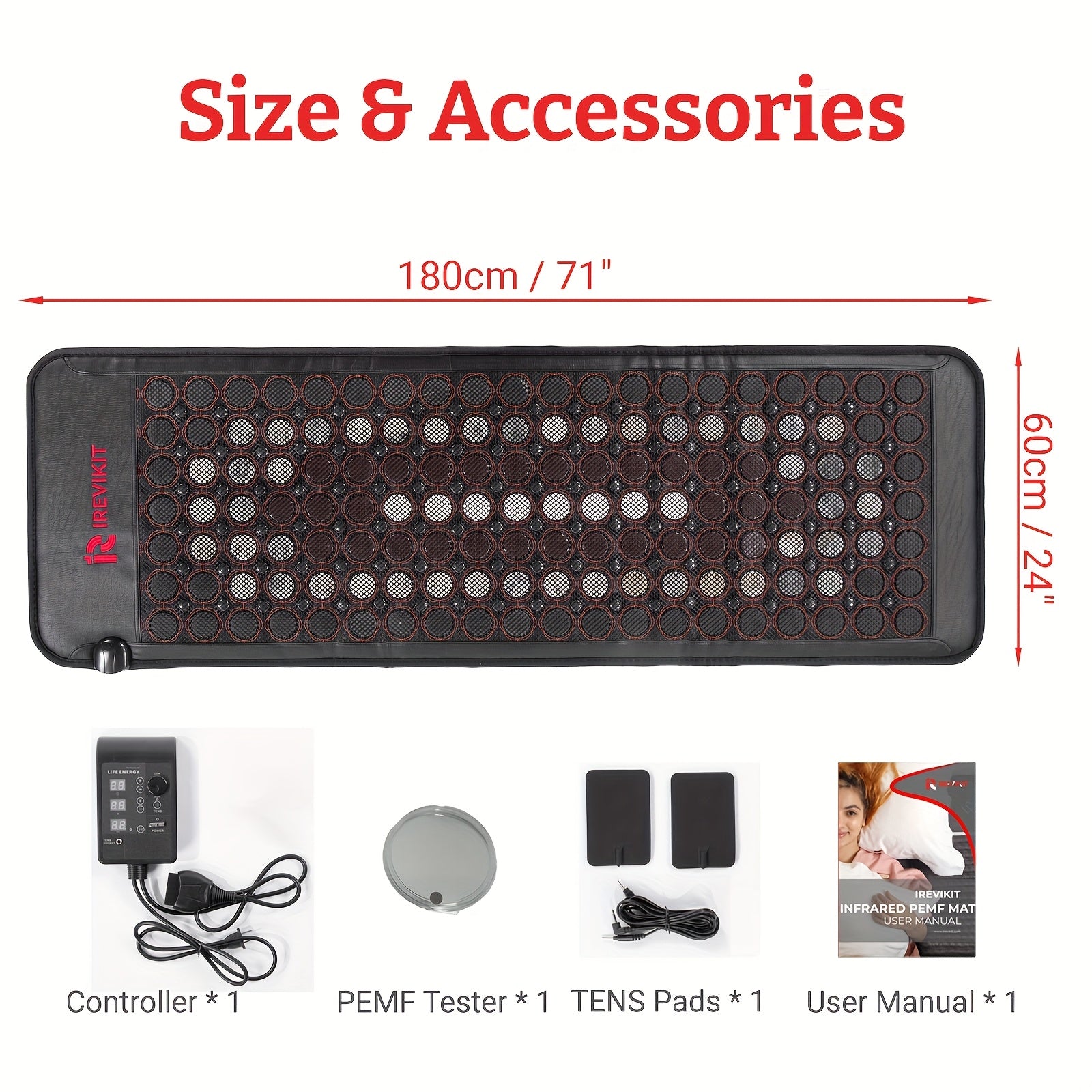 IReviKit StoneTune Lite 71"x24" Heating & Grounding Mat
