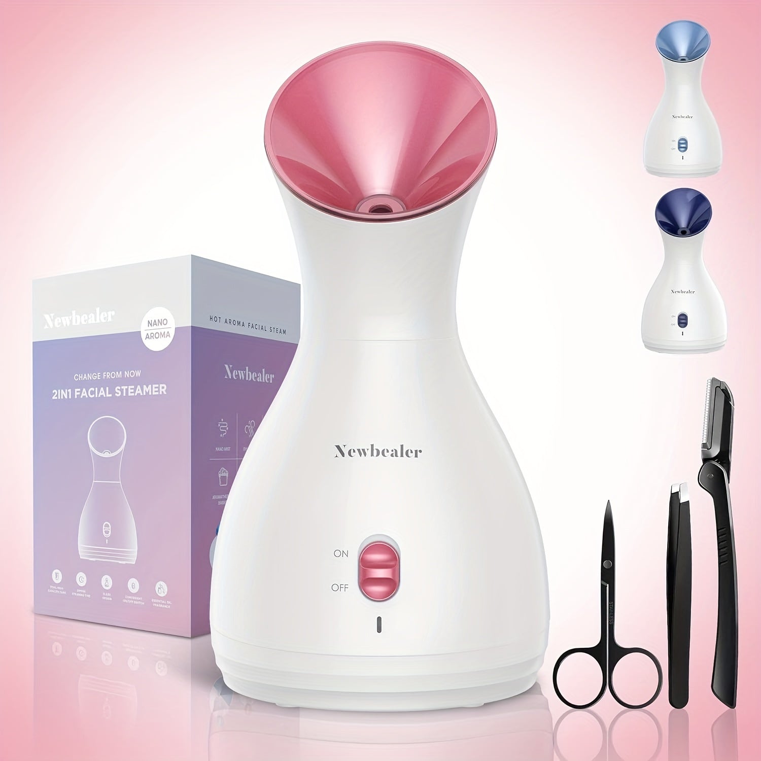 Nano Ionic Facial Steamer - Deep Cleansing Mist, Home SPA