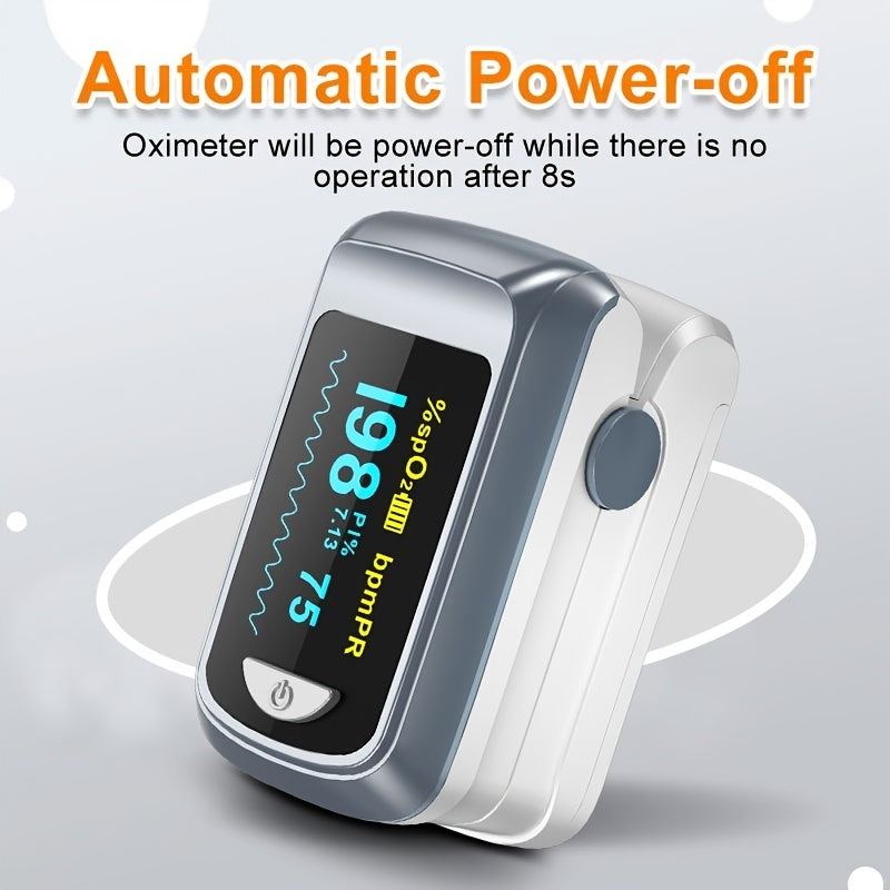 Portable Finger Pulse Oximeter with OLED Display, Accurate Spo2 Monitor