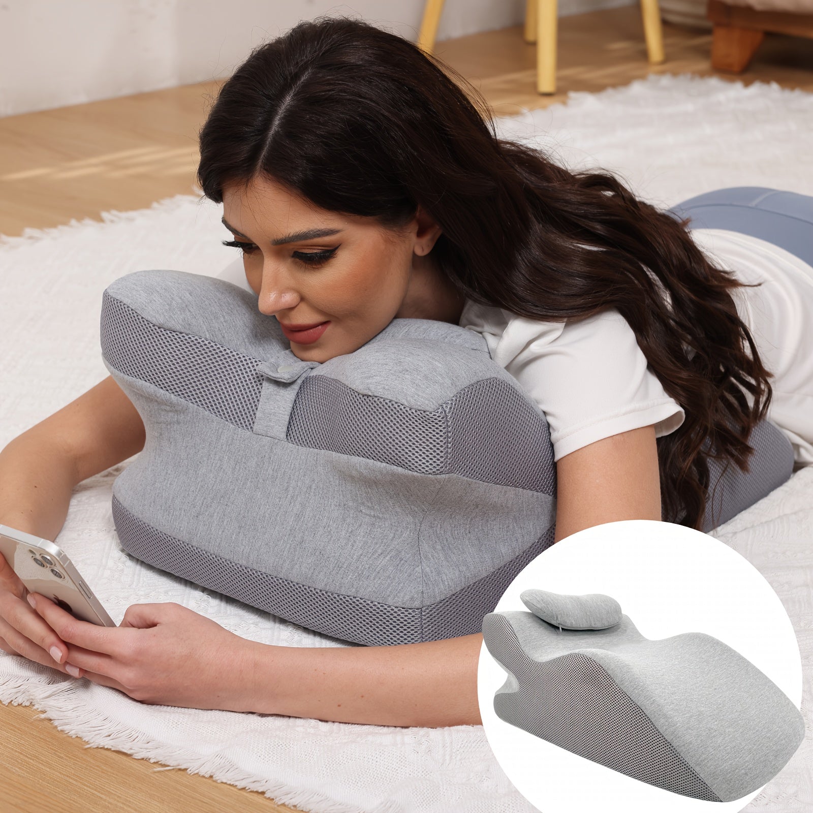 Supportive Wedge Pillow for Back, Neck, Leg & Acid Reflux