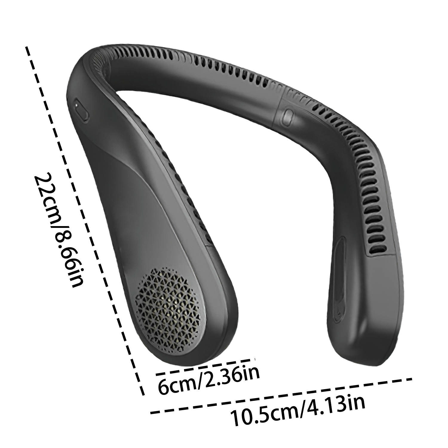 Portable Neck Fan, Blade-less, 3 Speeds, 5200mAh Battery [Limited Time Deal]