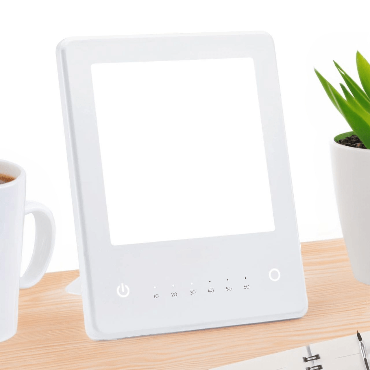 10,000 Lux UV-Free Light Therapy Lamp with Timer & Dimmer