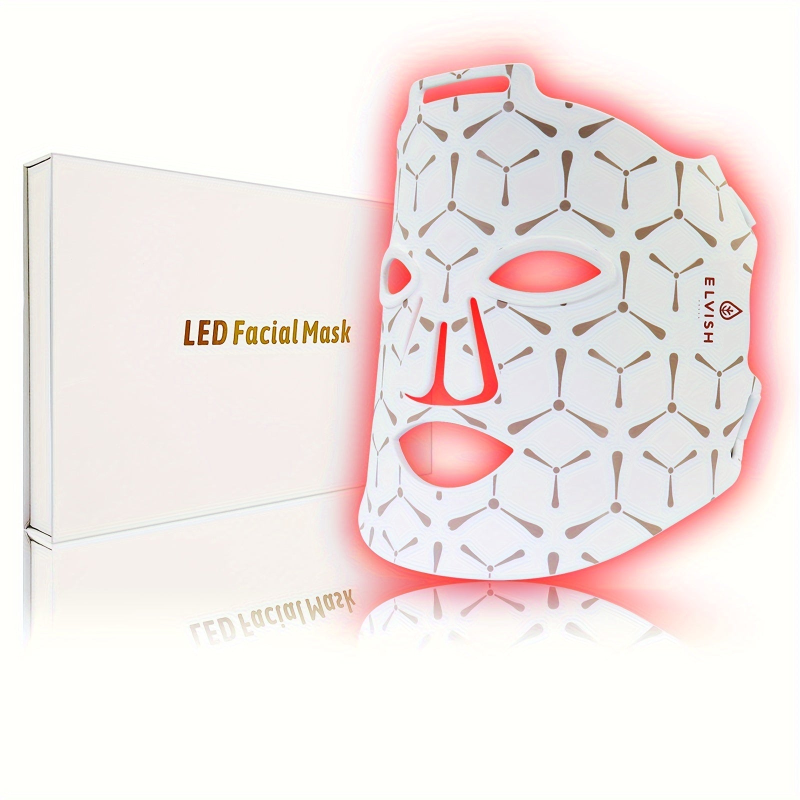 Escfu LED Facial Mask – Red Light, USB Rechargeable, Giftable