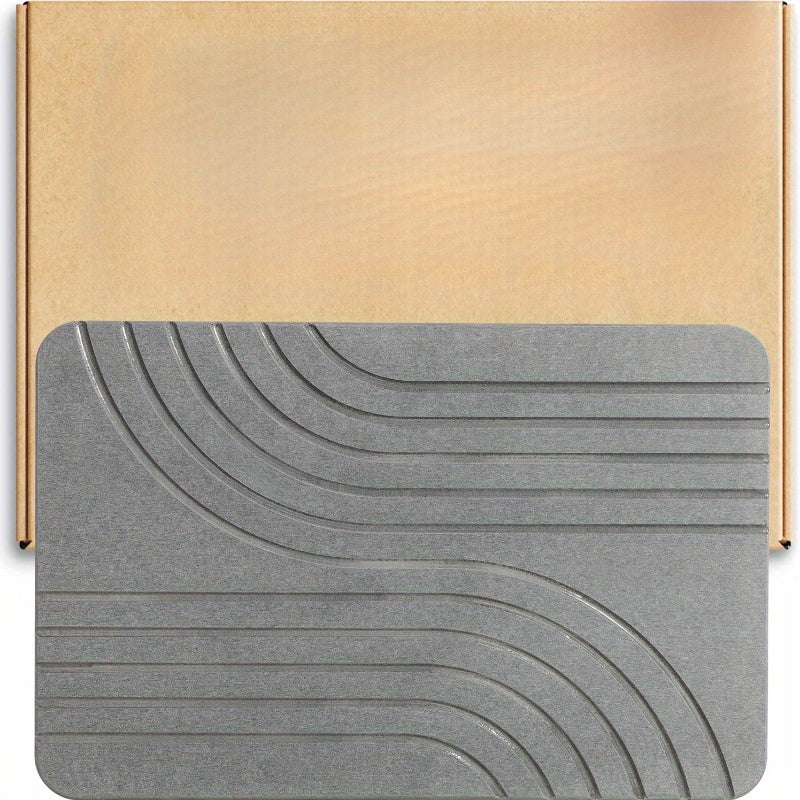 Stone Bath Mat - Quick-Dry, Non-Slip, Elegant Design Rug
