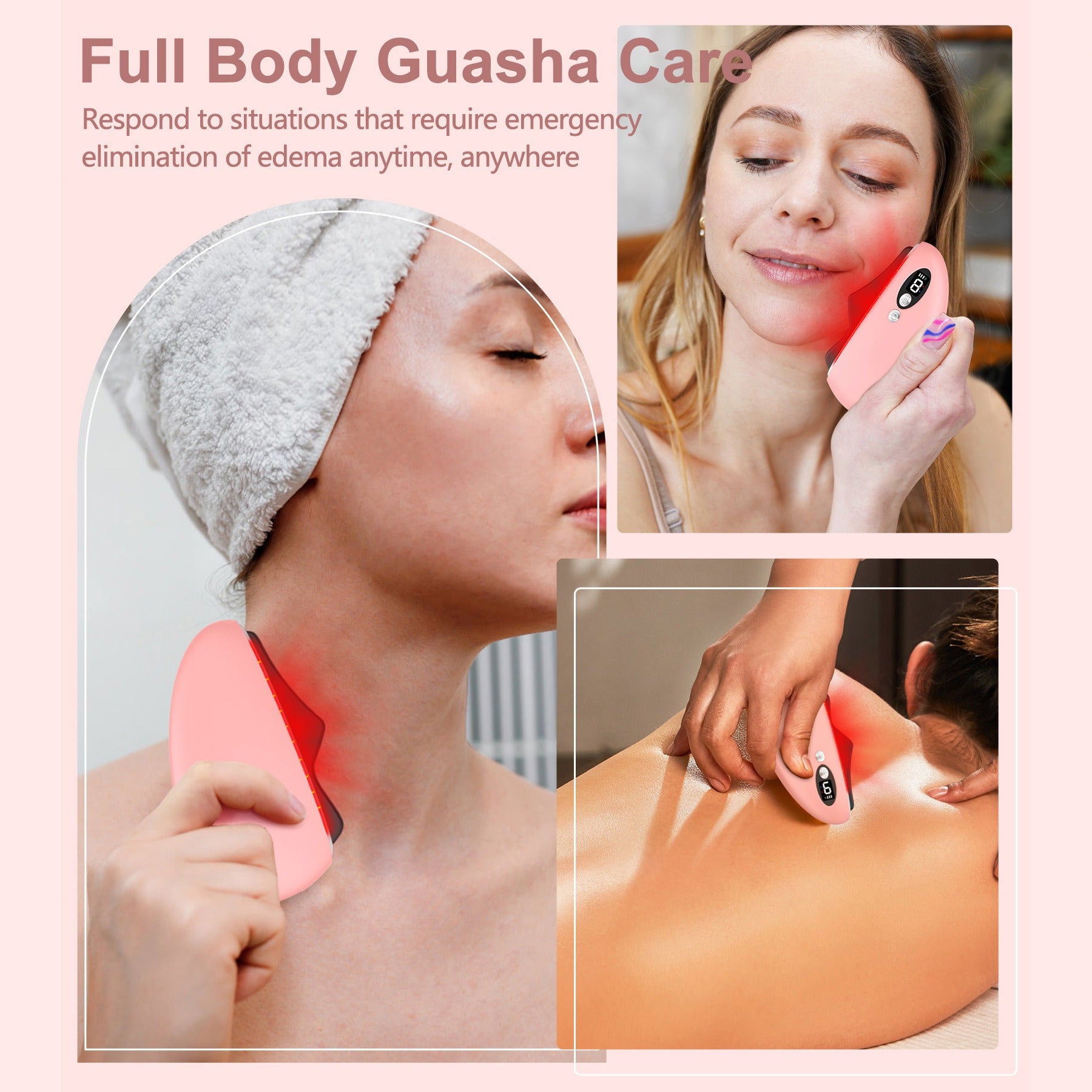 Black Obsidian Electric Gua Sha – Heated LED Massager