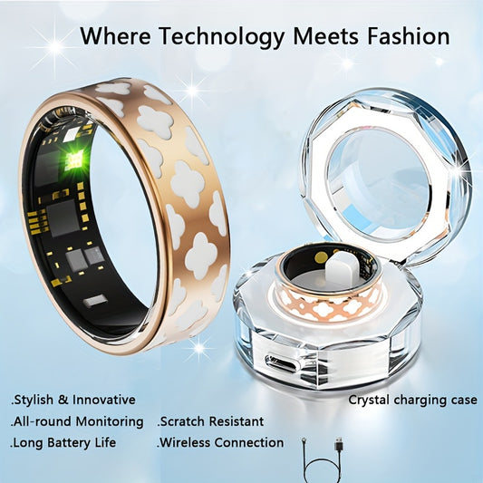 Rose Gold Smart Ring – Fitness and Sleep Tracker App