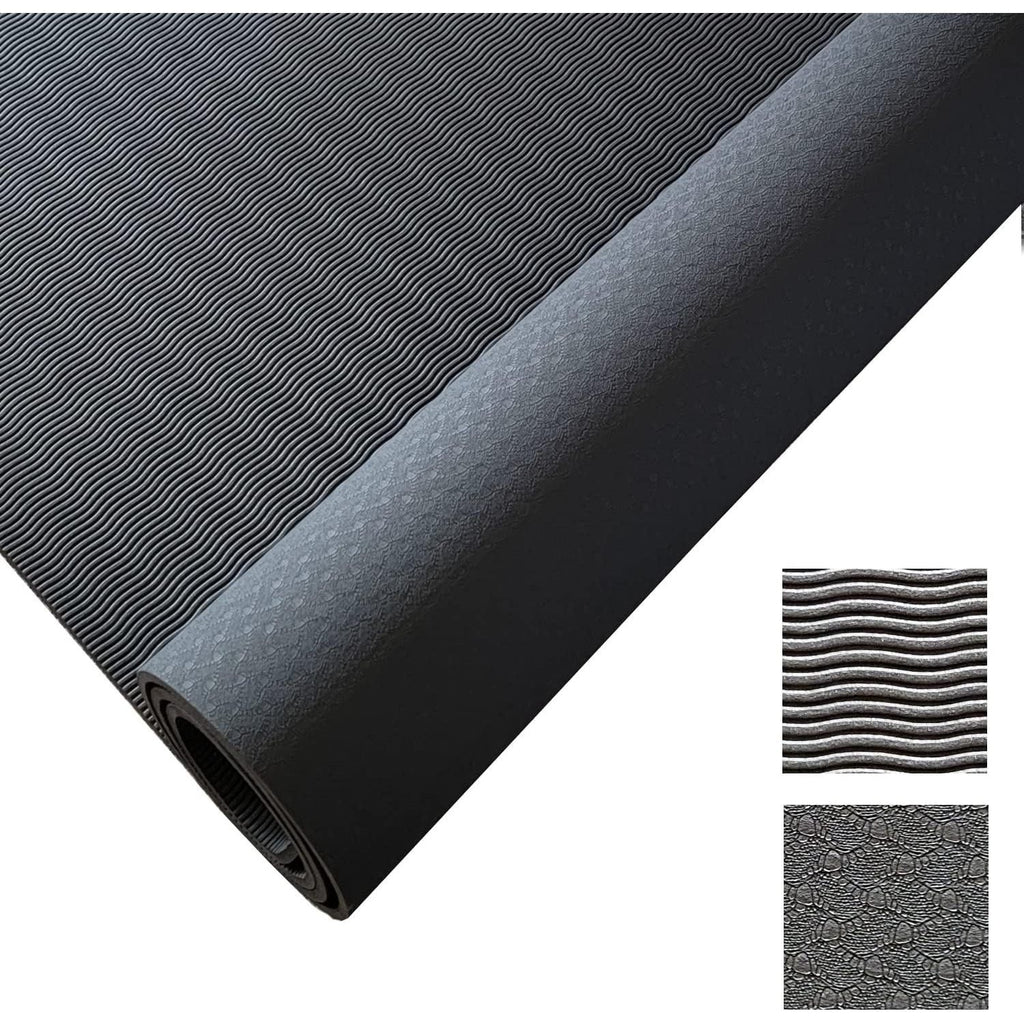 Premium TPE Yoga Mat, 6mm Thick, Reversible & Durable