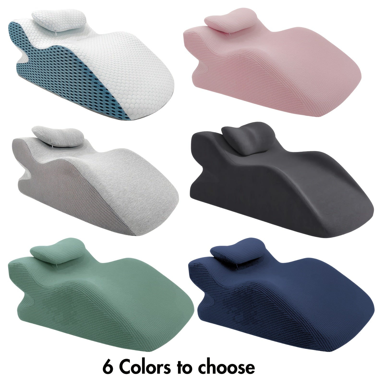 Supportive Wedge Pillow for Back, Neck, Leg & Acid Reflux