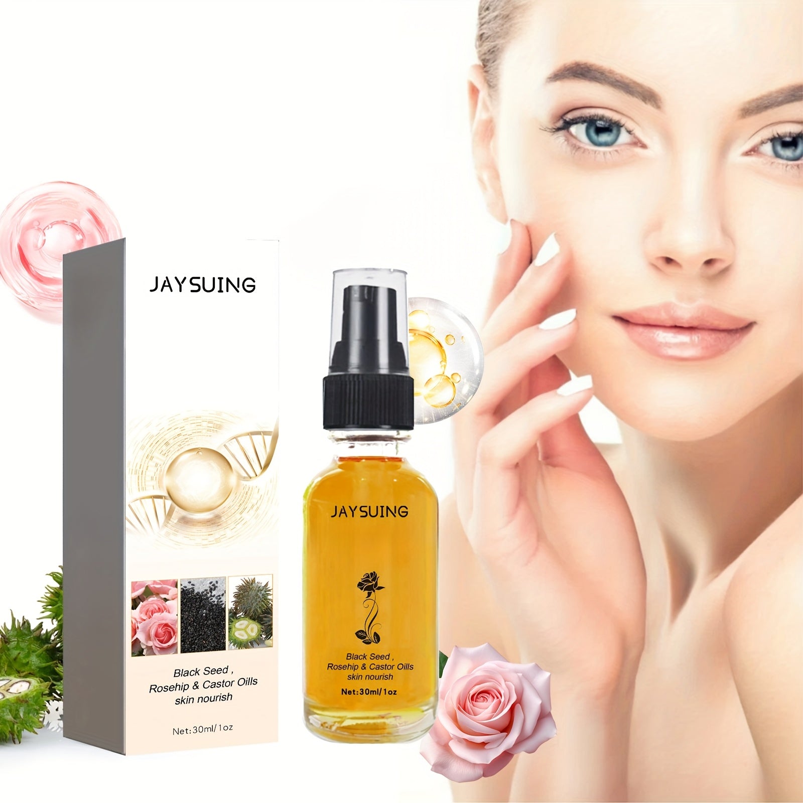Facial Moisturizing Oil, Hydrating & Plumping, 1 fl.oz