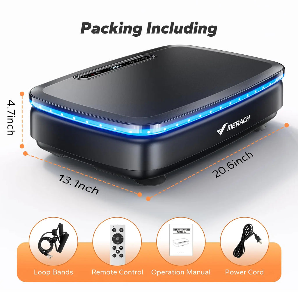 MERACH Vibration Plate - Whole Body Workout, LED Lights