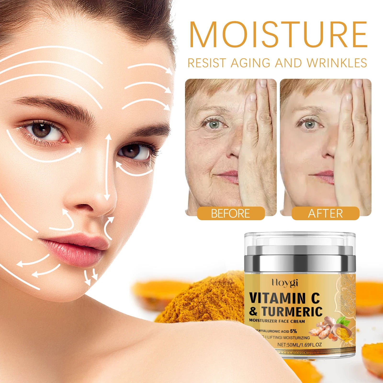 Hoygi Turmeric Facial Cleanser for Acne & Oil Control 100ml