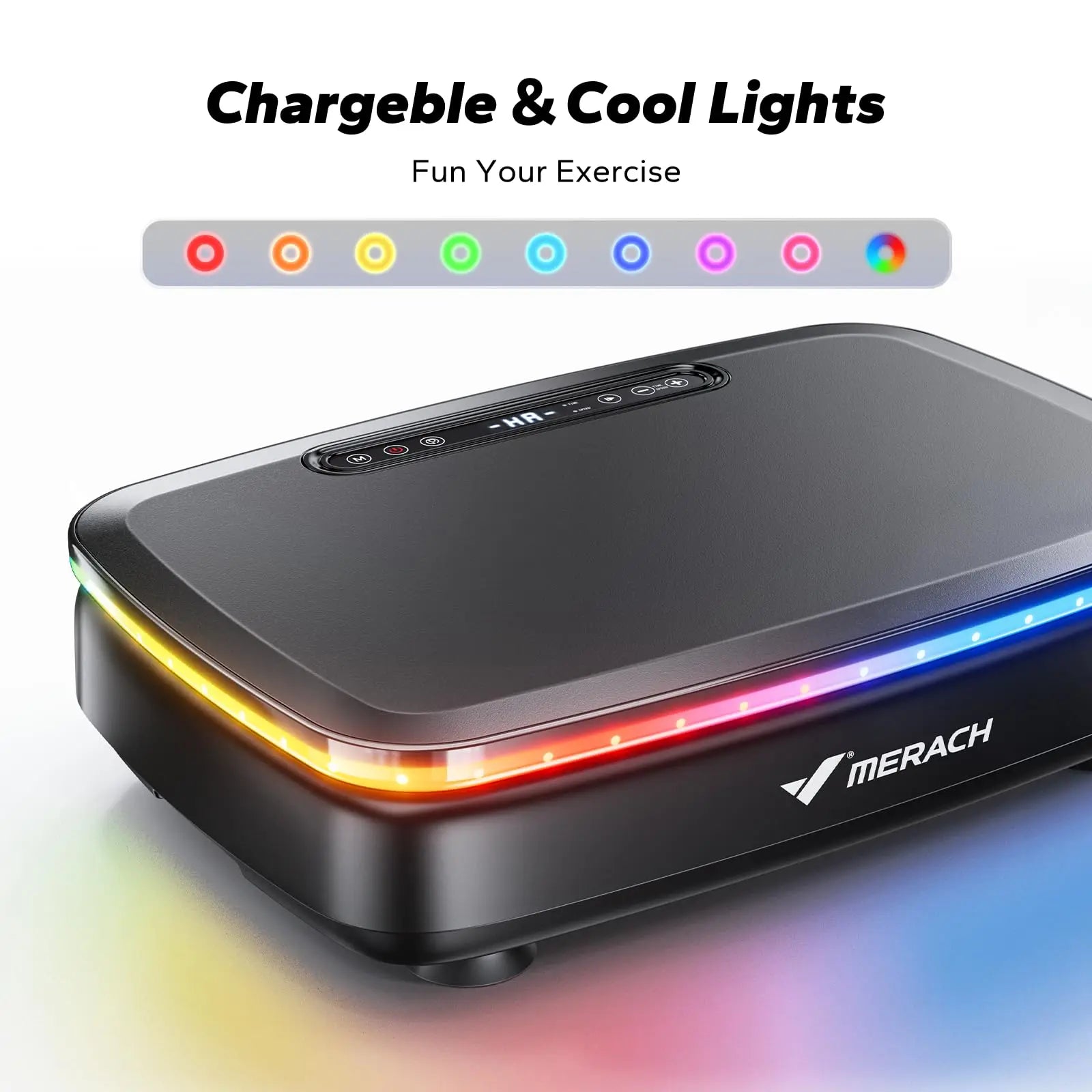 MERACH Vibration Plate - Whole Body Workout, LED Lights